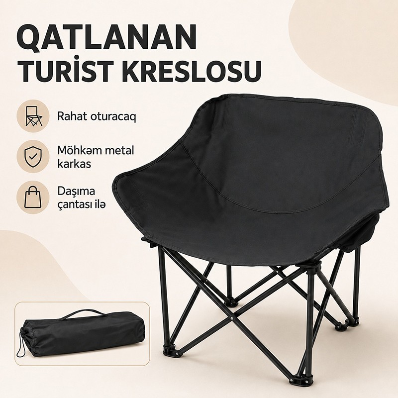 Qatlana Bilən Düşərgə Stulu